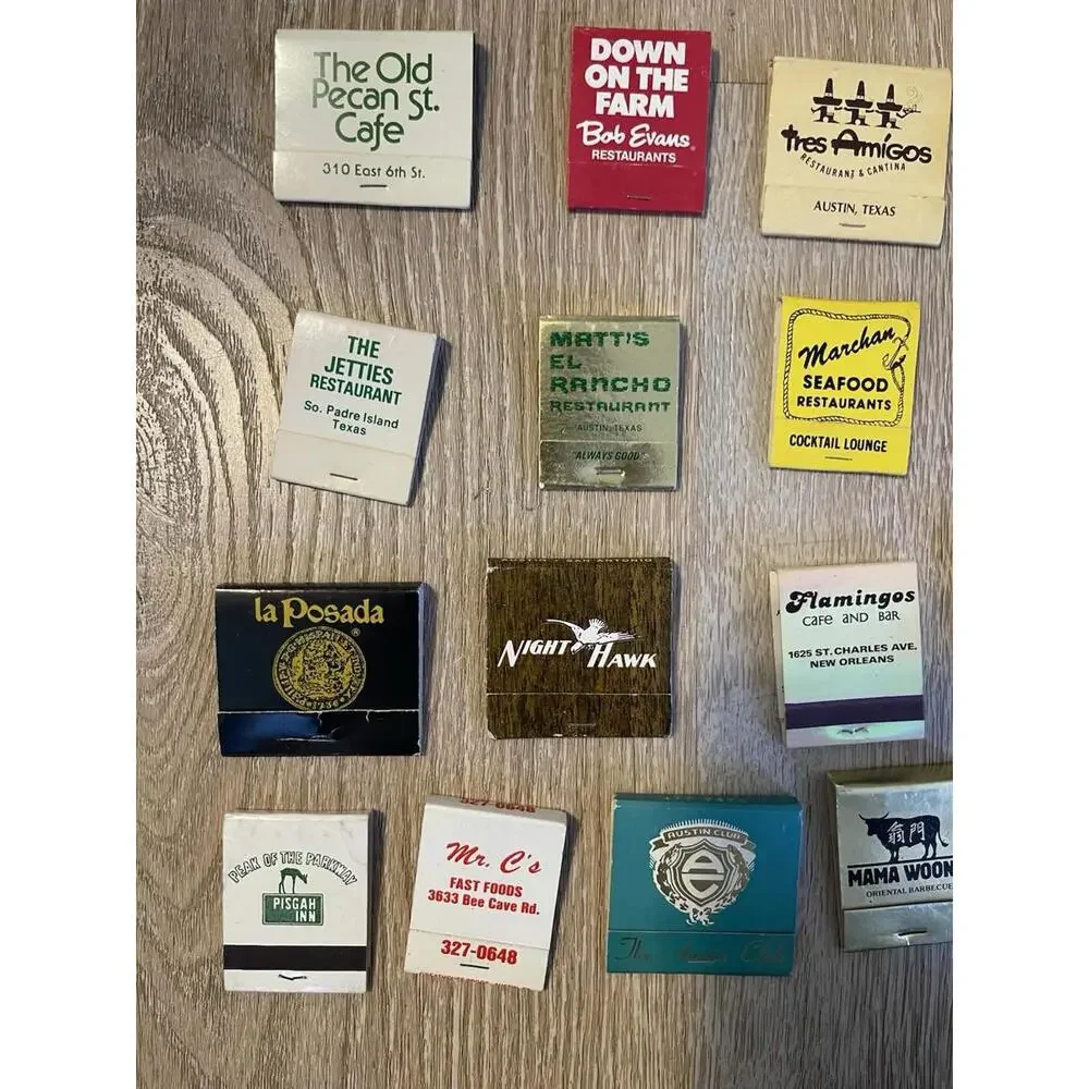 Matchbooks Most In Texas‎ Matchbook Lot- Restaurants H96